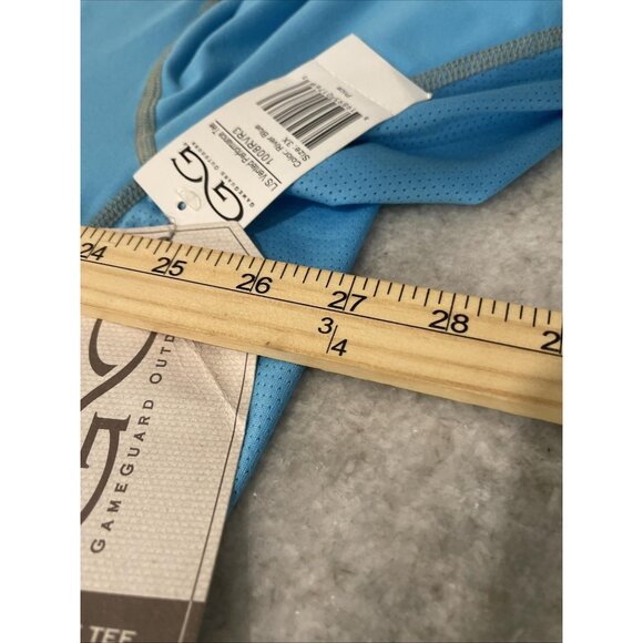 New GameGuard Outdoors Shirt Mens 3XL Blue LS Vented Performance Tee Fishing - Picture 7 of 10
